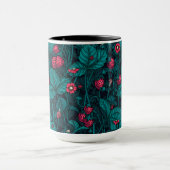 Wilde Erdbeeren, rot und blau Tasse (Zentrum)