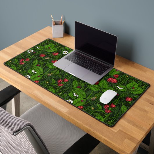 Wilde Erdbeeren Schreibtischunterlage (Büro 2)