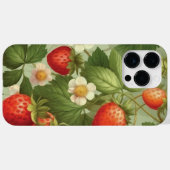 Wilde Erdbeeren Sommer Wasserfarbe Case-Mate iPhone Hülle (Rückseite (Horizontal))