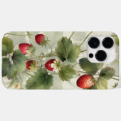 Wilde Erdbeeren Sommer Wasserfarbe Case-Mate iPhone Hülle (Rückseite (Horizontal))