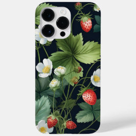 Wilde Erdbeeren Sommer Wasserfarbe Case-Mate iPhone 14 Pro Max Hülle