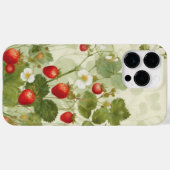 Wilde Erdbeeren Sommer Wasserfarbe Case-Mate iPhone Hülle (Rückseite (Horizontal))