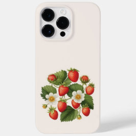 Wilde Erdbeeren Sommer Wasserfarbe Case-Mate iPhone 14 Pro Max Hülle
