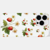Wilde Erdbeeren Sommer Wasserfarbe Case-Mate iPhone Hülle (Rückseite (Horizontal))