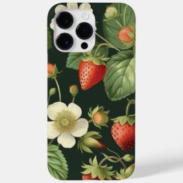 Wilde Erdbeeren Sommer Wasserfarbe Case-Mate iPhone 14 Pro Max Hülle