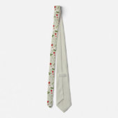 Wilde Erdbeeren (Warm Gray) - Neck Tie Krawatte (Rückseite)