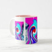 Wilde Erdelemente Zweifarbige Tasse (Vorderseite Links)