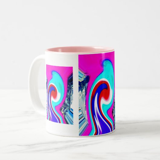 Wilde Erdelemente Zweifarbige Tasse (Vorderseite Links)