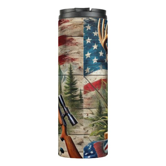 Wilde Ernte der Amerikanerin Sportsman Thermosbecher (Rückseite)