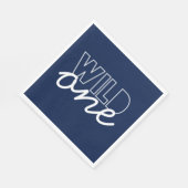 Wilde erste Geburtstagsservietten Serviette (Ecke)