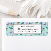 Wilde exotische Vögel farbenfrohe Wasserfarben-Mus (Insitu)