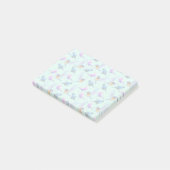 Wilde exotische Vögel Wasserfarben Muster Post-it Klebezettel (angewinkelt)