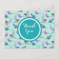 Wilde exotische Vögel Wasserfarben Muster Vielen D