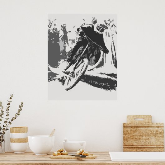 Wilde Fahrt! - BMX Racer Poster (Küche)