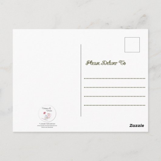 Wilde Fahrt Inspiration Postkarte (Rückseite)