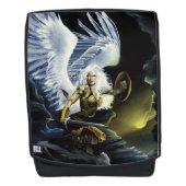 Wilde Fantasy Krieger Engel Schwert Rucksack (Vorderseite)