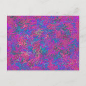 Wilde Farben Abstrakte Kunst Rosa und mehrfarbig Postkarte (Vorderseite)
