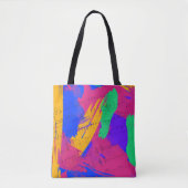 Wilde Farben und Musiknoten Tasche (Vorderseite)