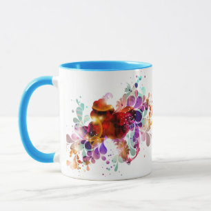 Wilde Farbspritzer Tasse