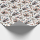 Wilde Federn Geschenkpapier (Ecke)
