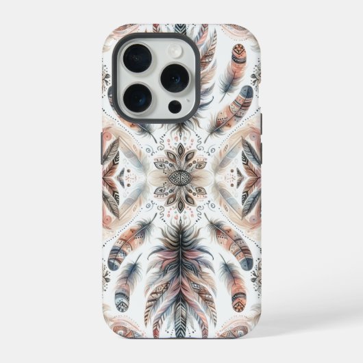 Wilde Federn iPhone Hülle (Rückseite)