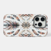 Wilde Federn iPhone Hülle (Rückseite (Horizontal))