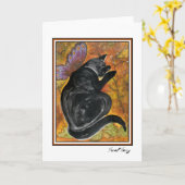 Wilde feenhafte Karte (Gelbe Blume)