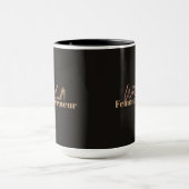 Wilde Femmepreneur-Tasse Schwarz-Pink Tasse (Zentrum)