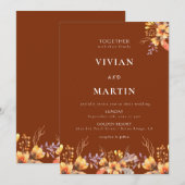 Wilde Flora und Fauna Einladung (Vorne/Hinten)