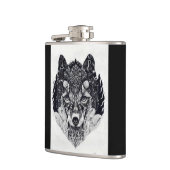 Wilde Fox-Wolf Flasche Flachmann (Links)