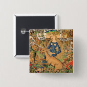 "Wilde Frau mit Einhorn" Button (Vorne & Hinten)