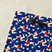 Wilde Frau Wild Schwimmen personalisierbares Handt Strandtuch (Beispiel)