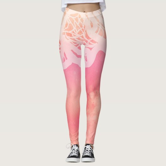 *~* wilde Frauen-Aquarell-Spitze Leggings (Vorderseite)