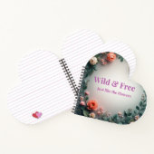 Wilde & freie Florallinienkunst | Boho Minimal De Notizblock (Innenseite)