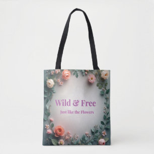  Wilde & freie Florallinienkunst   Boho Minimal De Tasche