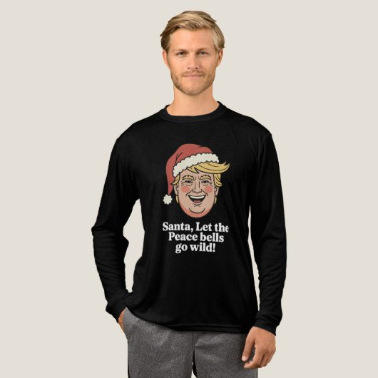 Wilde Friedensglocken Tri-Blend Shirt (Volle Vorderseite)
