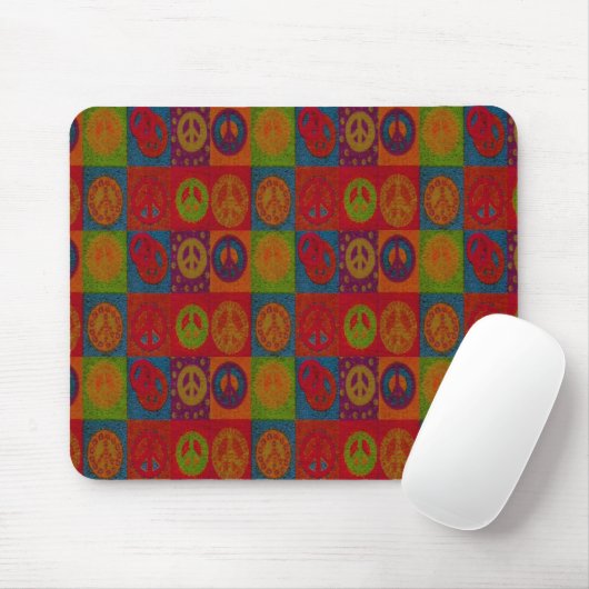 Wilde Friedenszeichen - Mousepad (Mit Mouse)