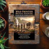 Wilde Frontier-Geburtstagsfeier Postkarte
