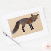 wilde Fuchskleber Rechteckiger Aufkleber (Umschlag)