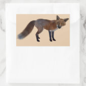 wilde Fuchskleber Rechteckiger Aufkleber (Tasche)