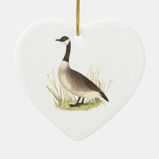 Wilde Gans (Anser canadensis) Keramik Ornament (Hinten)