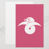 Wilde Gans in Schleife Briefpapier (Vorne/Hinten)
