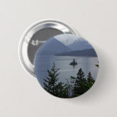 Wilde Gans-Insel im Glacier Nationalpark Button (Vorne & Hinten)