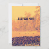 Wilde Gänse auf Foggy Lake Birthday Party Einladung (Rückseite)