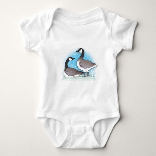 wilde Gänse Baby Strampler (Vorderseite)