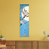 Wilde Gänse, die über den Moon nach unten fliegen, Leinwanddruck (Insitu (Wohnzimmer))