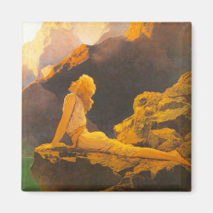 "Wilde Gänse", durch Maxfield Parrish Magnet