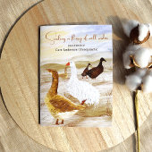 Wilde Gänse, Firmenlogo Weihnachtskarte Karte