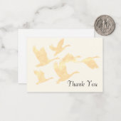 Wilde Gänse Flying Mitteilungskarte (Vorderseite/Rückseite Beispiel)