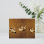 Wilde Gänse Postkarte (Stehend Vorderseite)